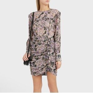 Isabel Marat Etoile Jirvina Ruffle Floral Mini Dress 38 medium